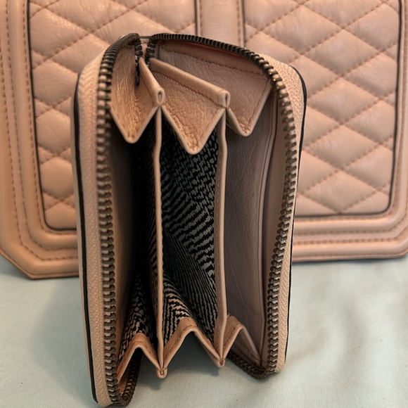 Rebecca Minkoff Chevron Quilted Small Love Crossbody with matching wallet - Picture 11 of 12